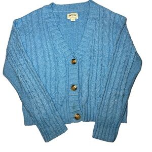 American Eagle Cable Knit Cardigan Sweater